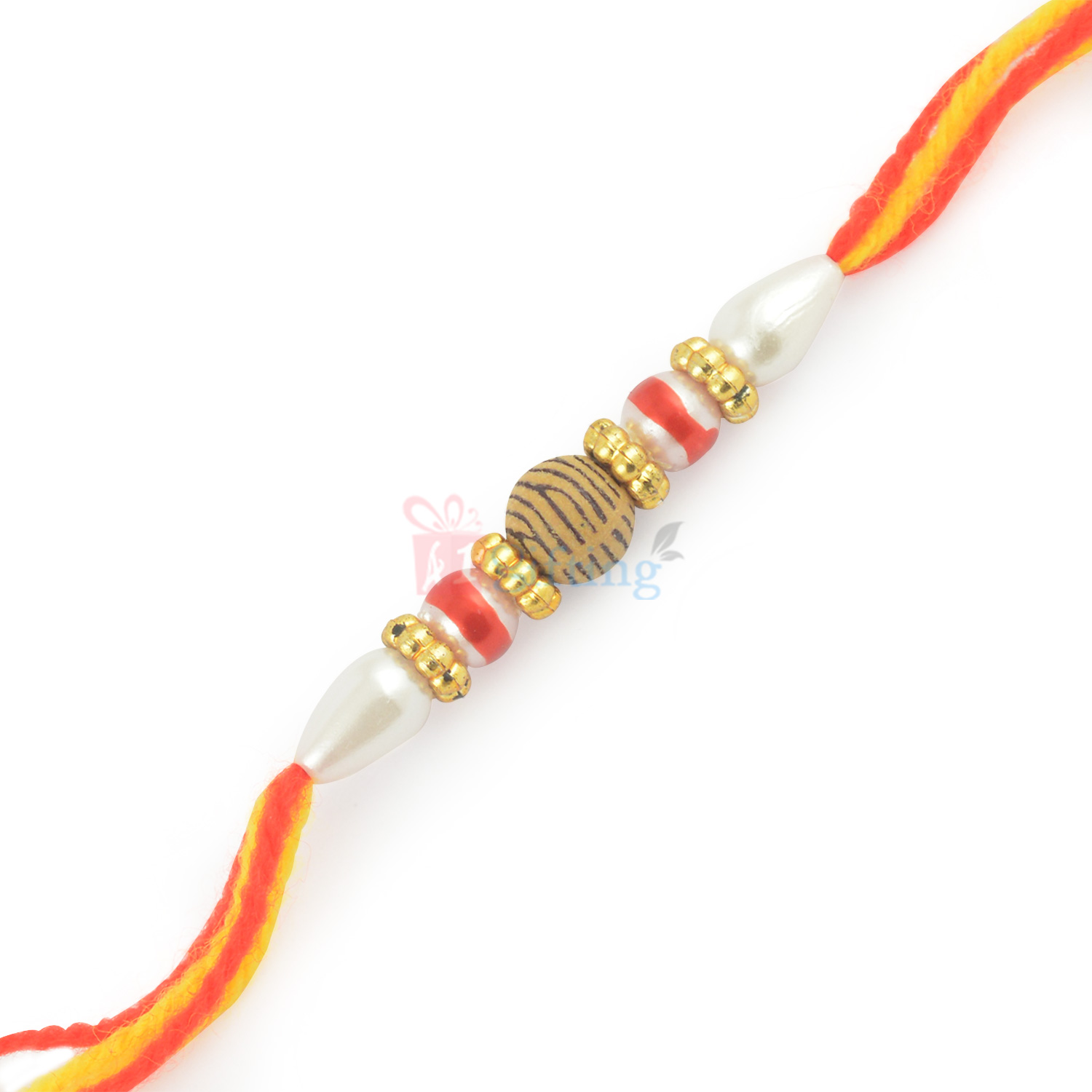Awesome Beads and Pearl Thread Rakhi