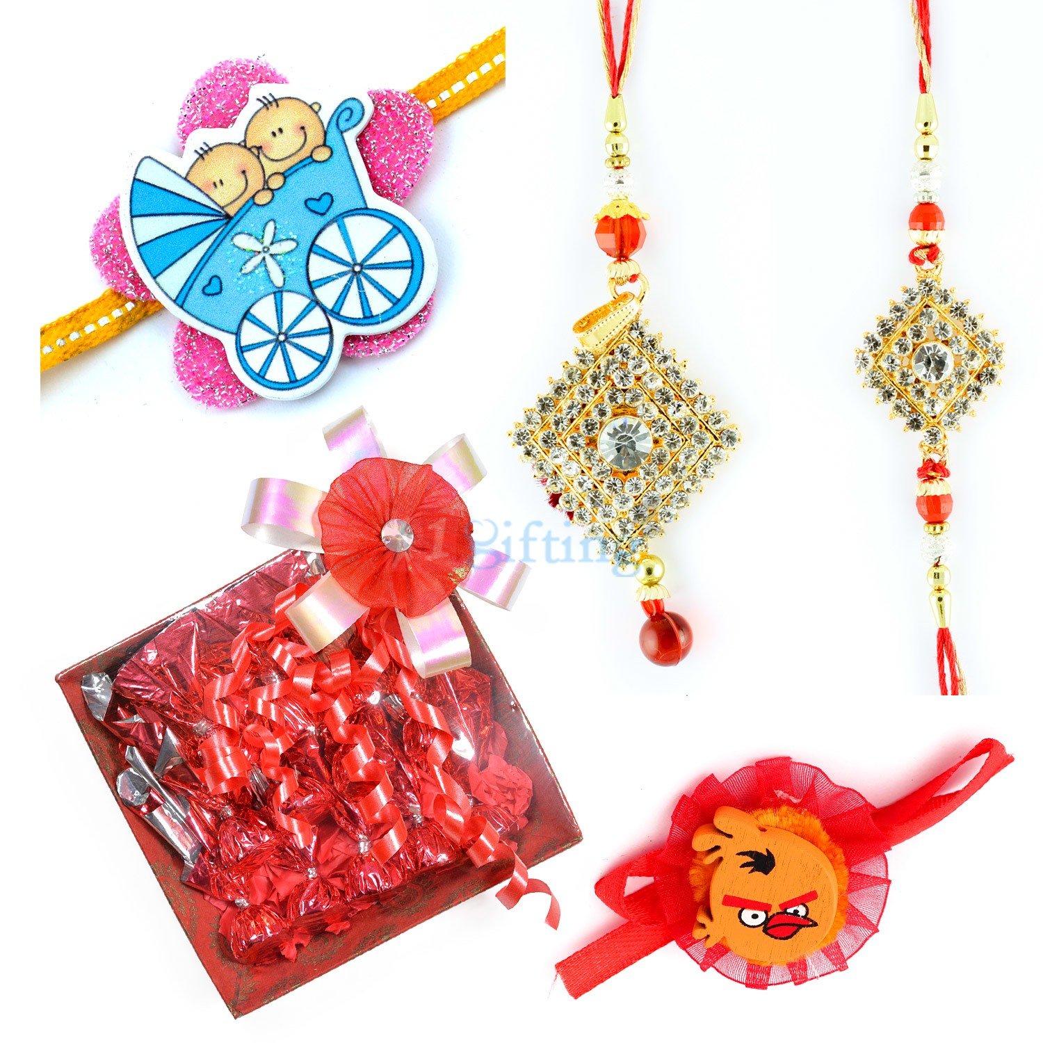Rakhis with Chocolates Gift for Brother