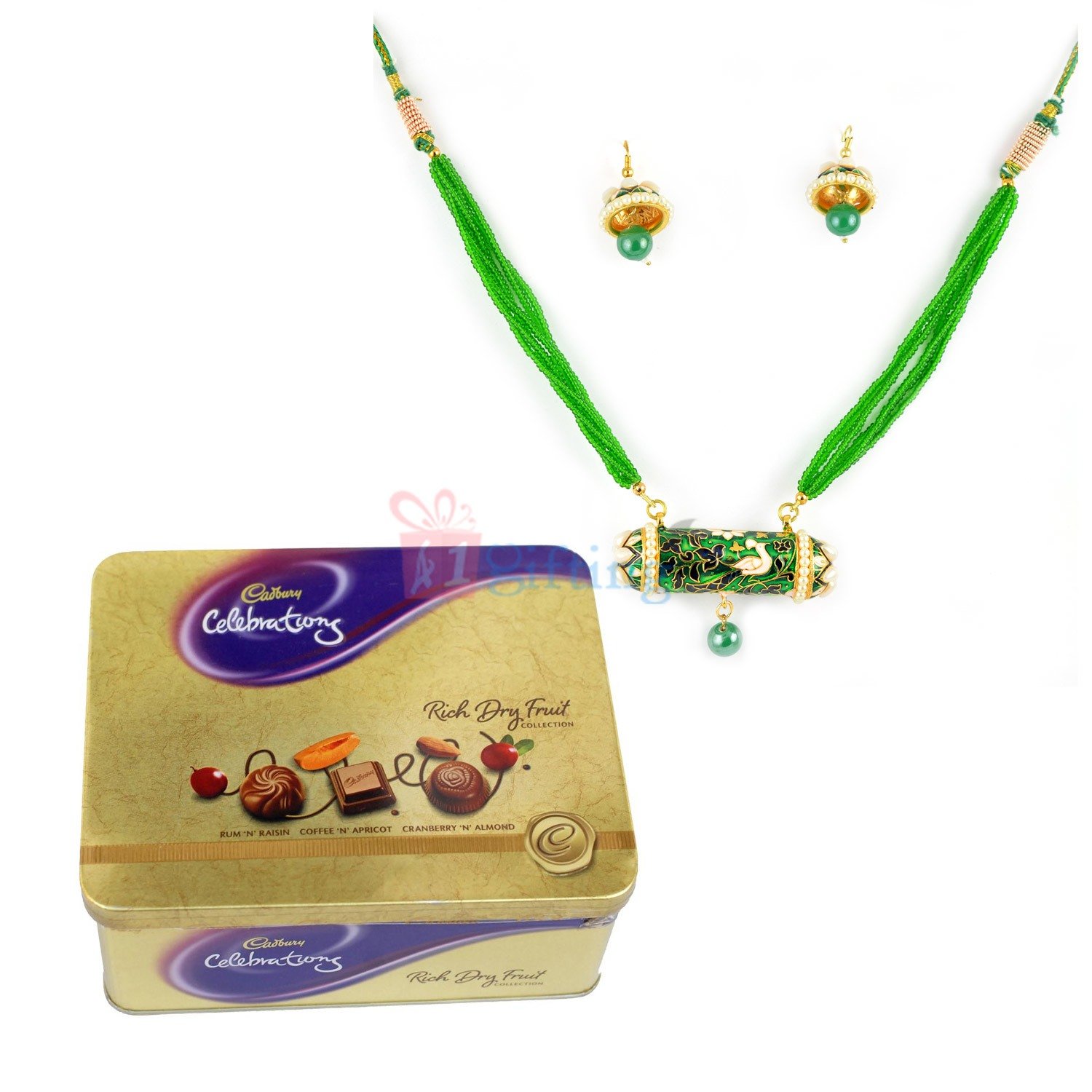 Cadbury Dry Fruit Tin Chocolate with Jewellery Gift
