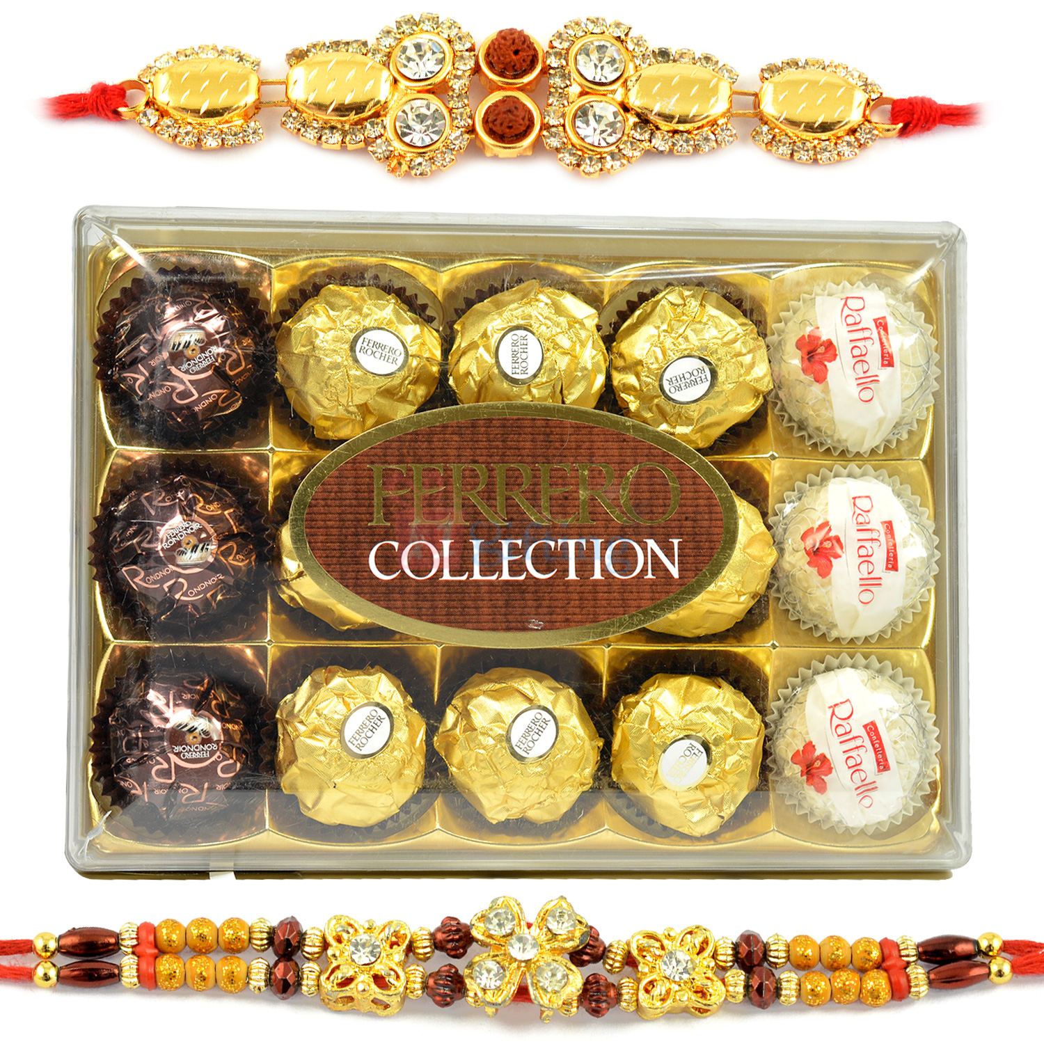 T-15 Ferrero Collection Box with 2 Diamond Rakhis