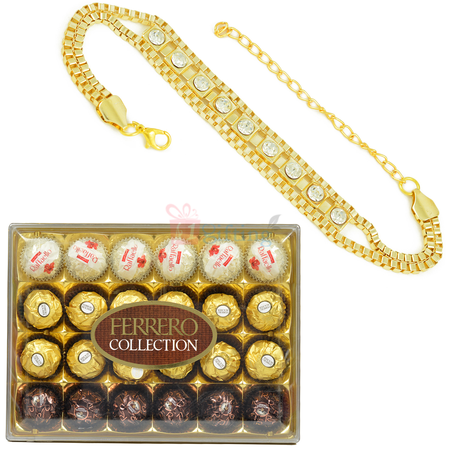 Jewel Golden Touch Awesome Bracelet with T24 Ferrero Chocolate