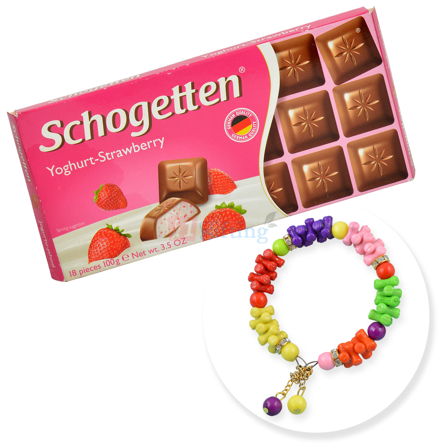 Schogetten with Multi Color Beads Bracelet