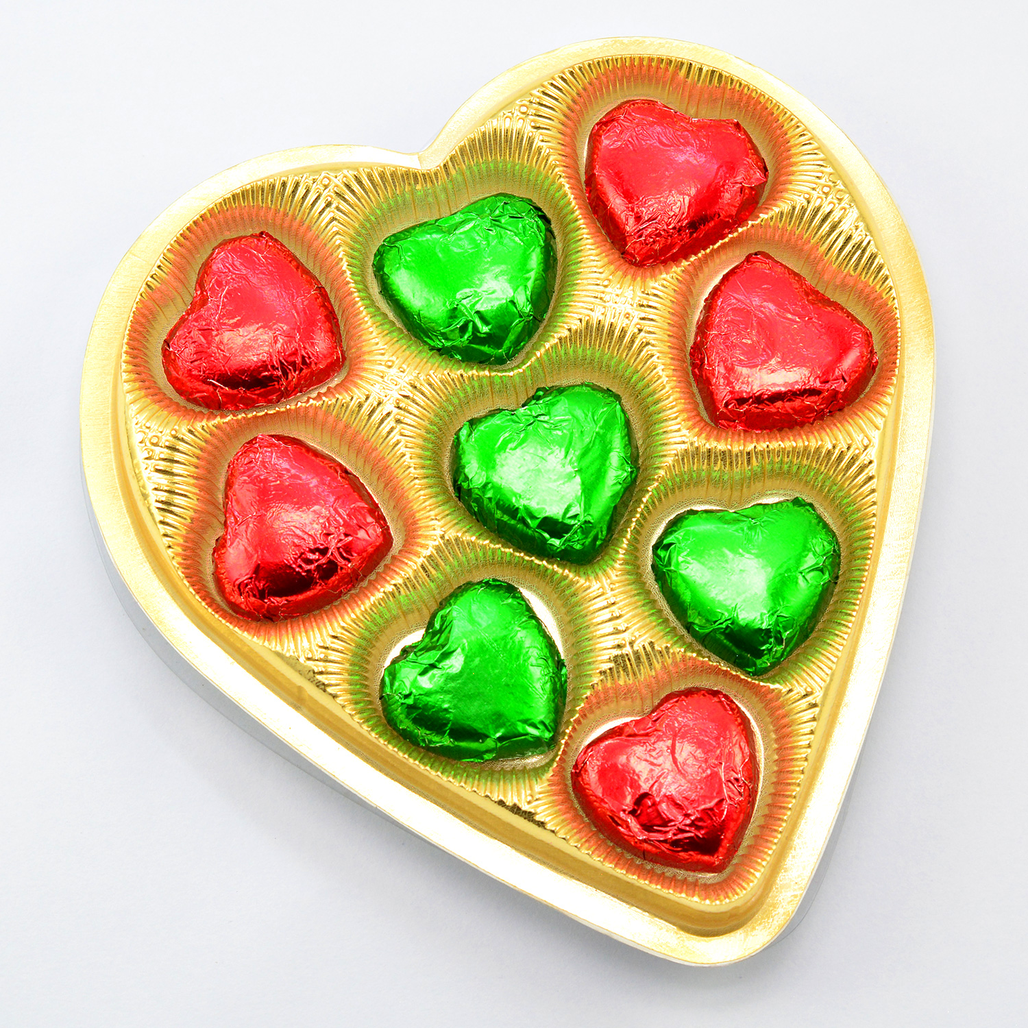 Heart Shape Design Handmade Chocolate Pack of 9