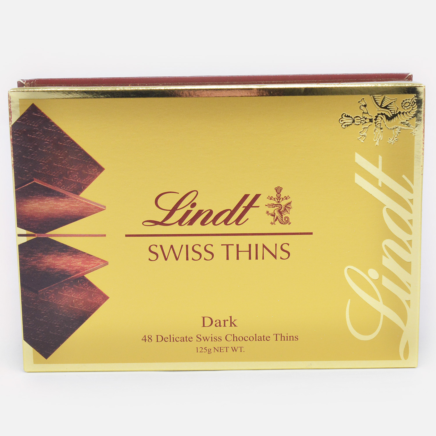 Lindt Swiss Thins 48 Delicate Dark Swiss Chocolate Thins