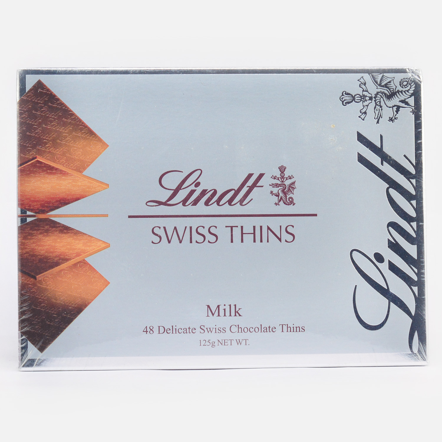 Lindt Swiss Milk Chocoates of 48 Pc Chocolate Thins