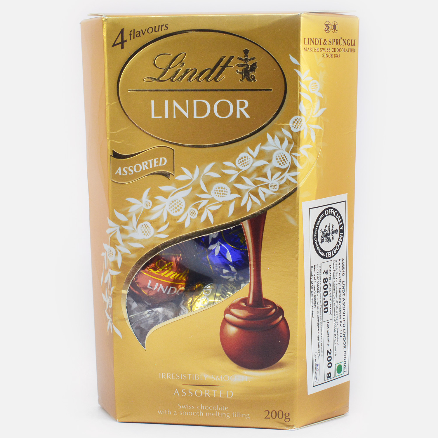 Lindt Lindor 200g 4 Flavours Chocolate