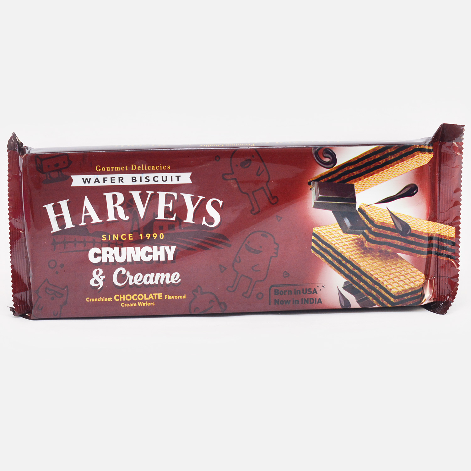 Harveys Wafer Biscuit Crunchy and Creamy Chocolate