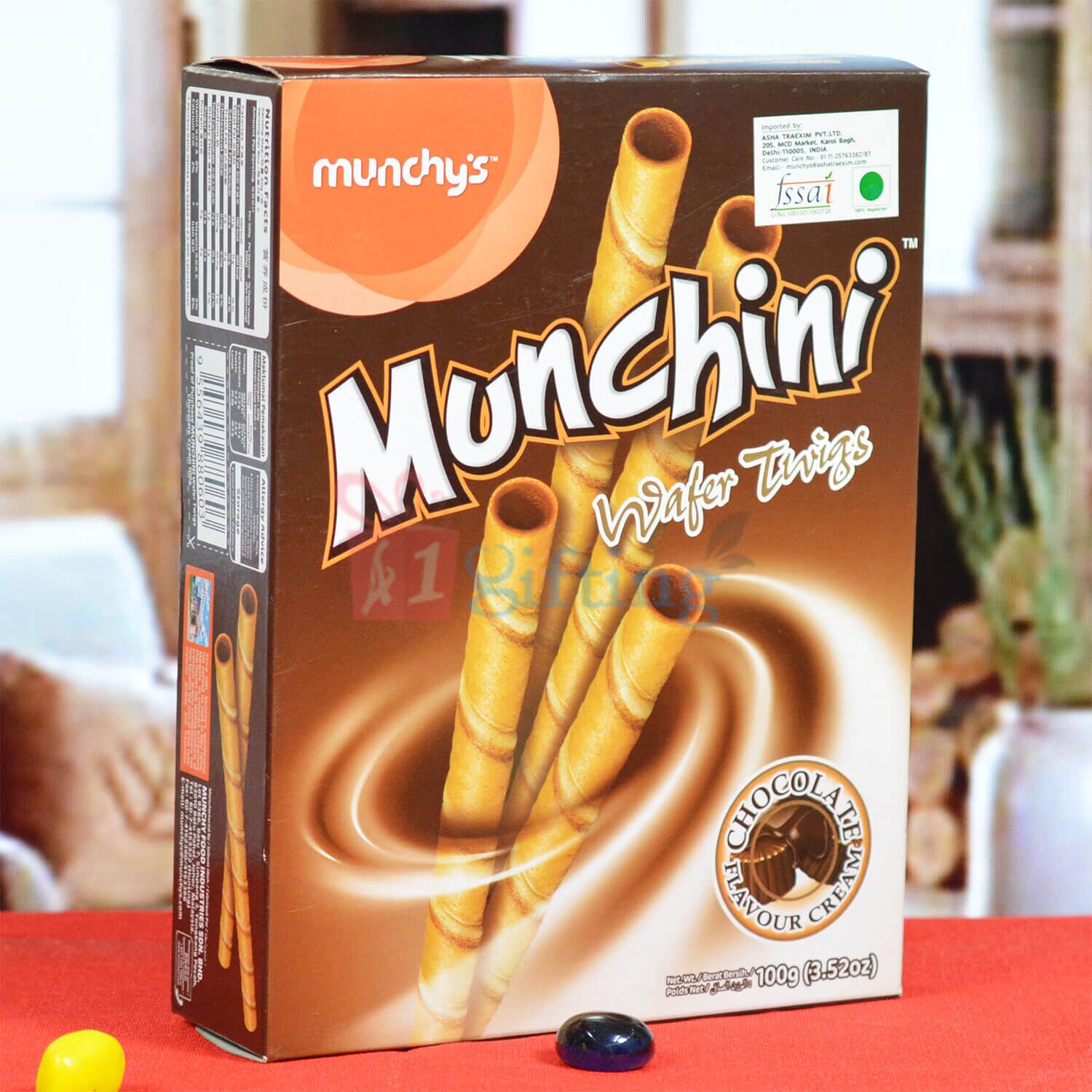 Munchys Munchini Wafer Twigs Chocolate Flovour Cream