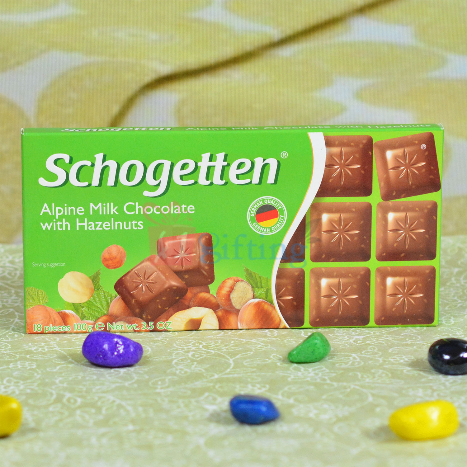 Schogetten Alpine Milk Chocolate with Hazelnuts