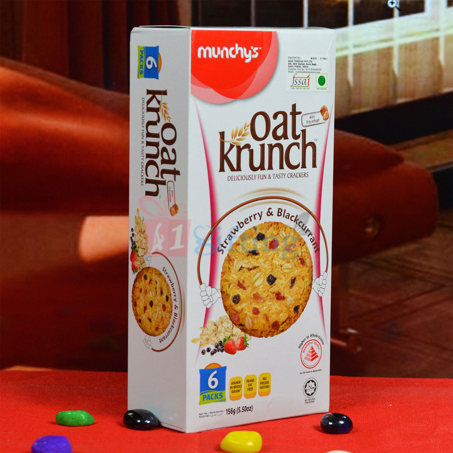 Oat Krunch Strawberry and Blackcurrant Crackers