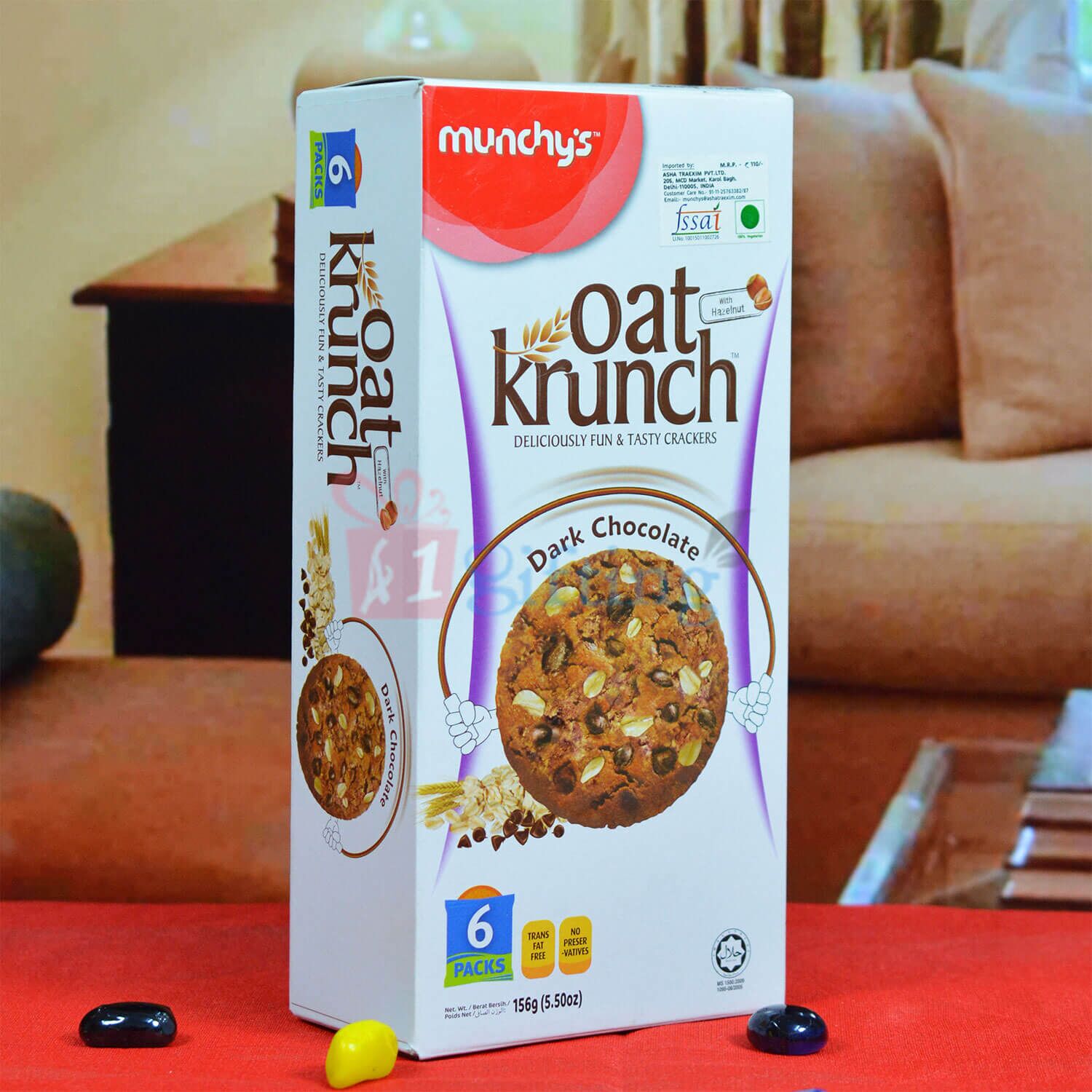 Oat Krunch Dark Chocolate Crackers