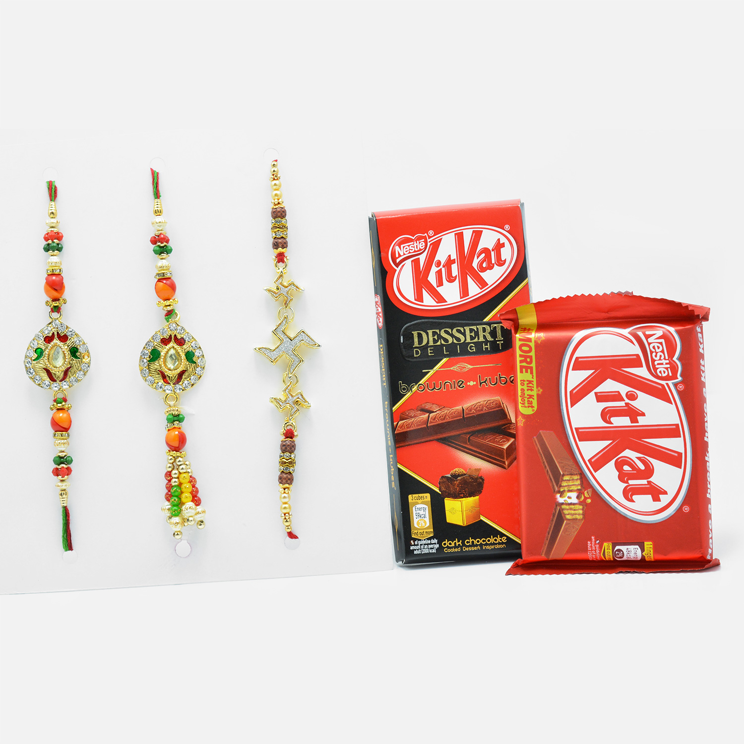 Incredible Rakhi Set of 23 with Delicious Kit-Kat Chocolates