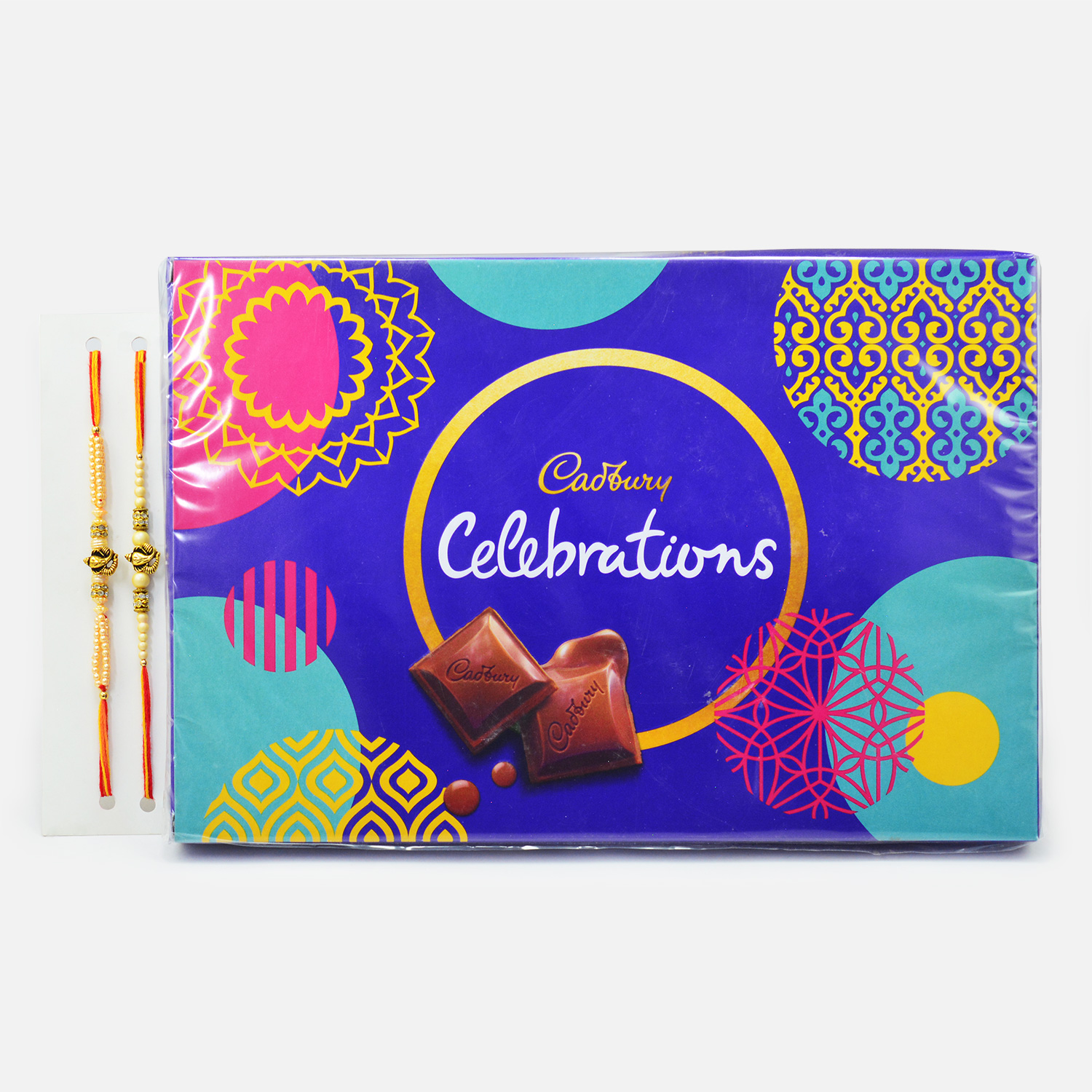 Ganesha Divine Rakhis with Chocolate of Cadbury Small Celebration