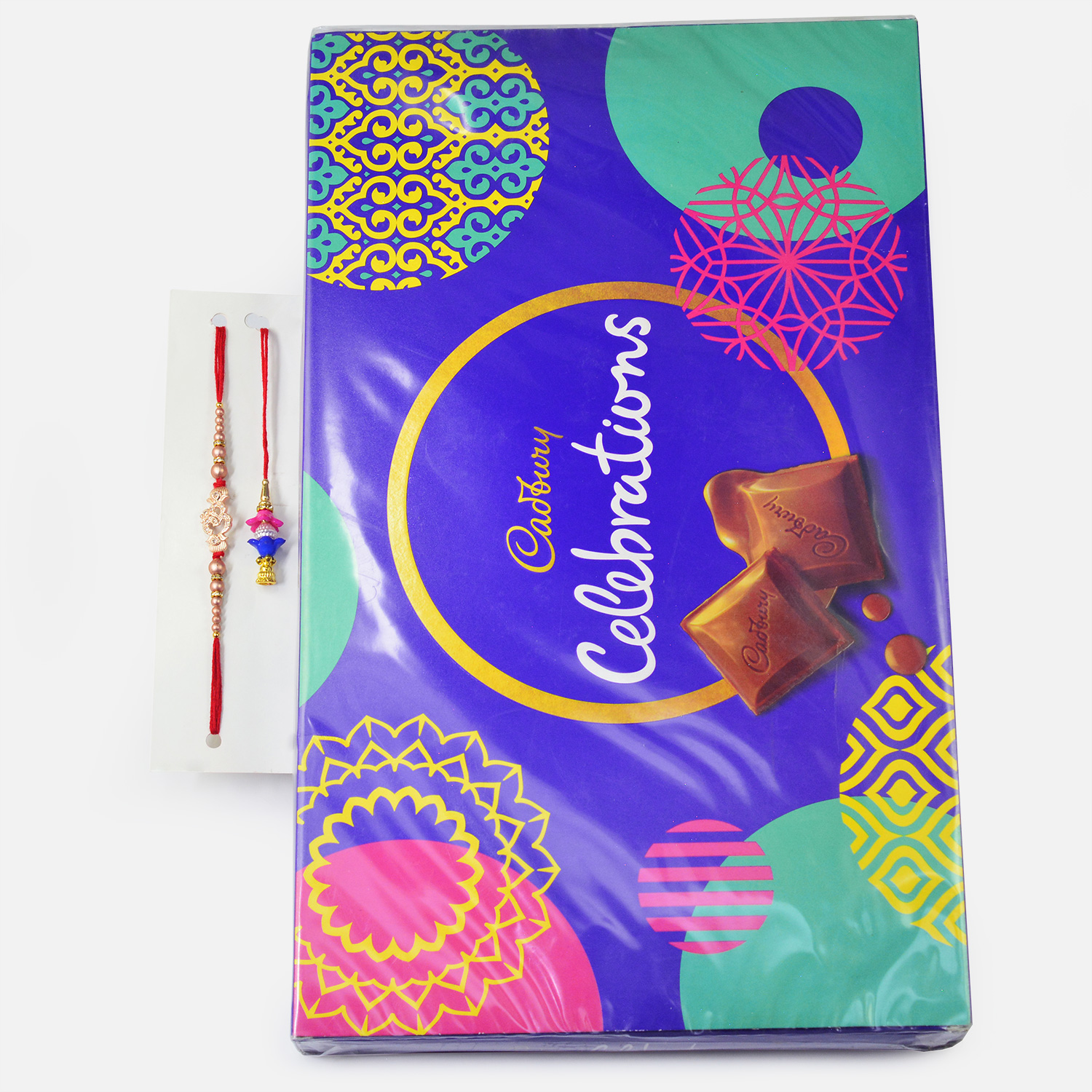 Big B and Lumba Rakhi with Celebration of Cadbury Chocolate Big Pack
