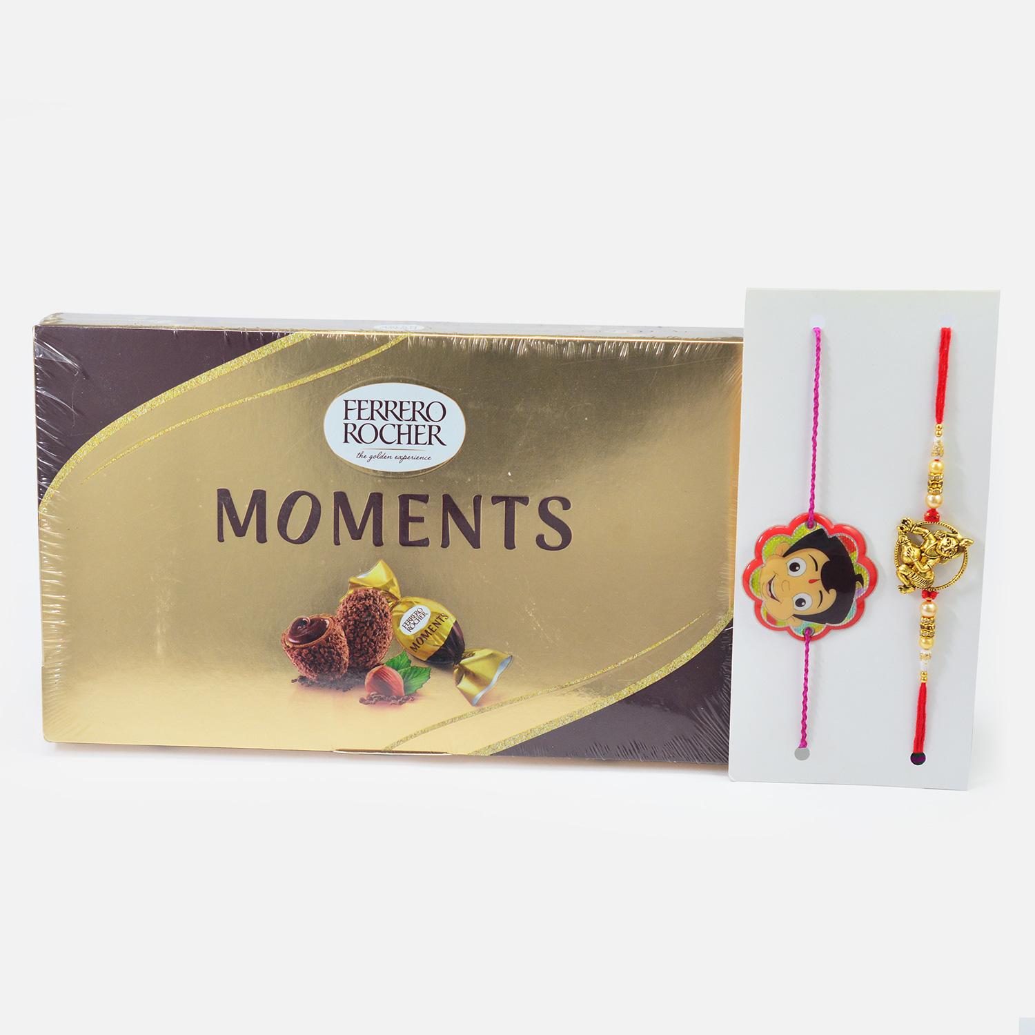 Ferrero Rocher Moments Pack of Chocolates with Kid and Divine Brother Rakhis