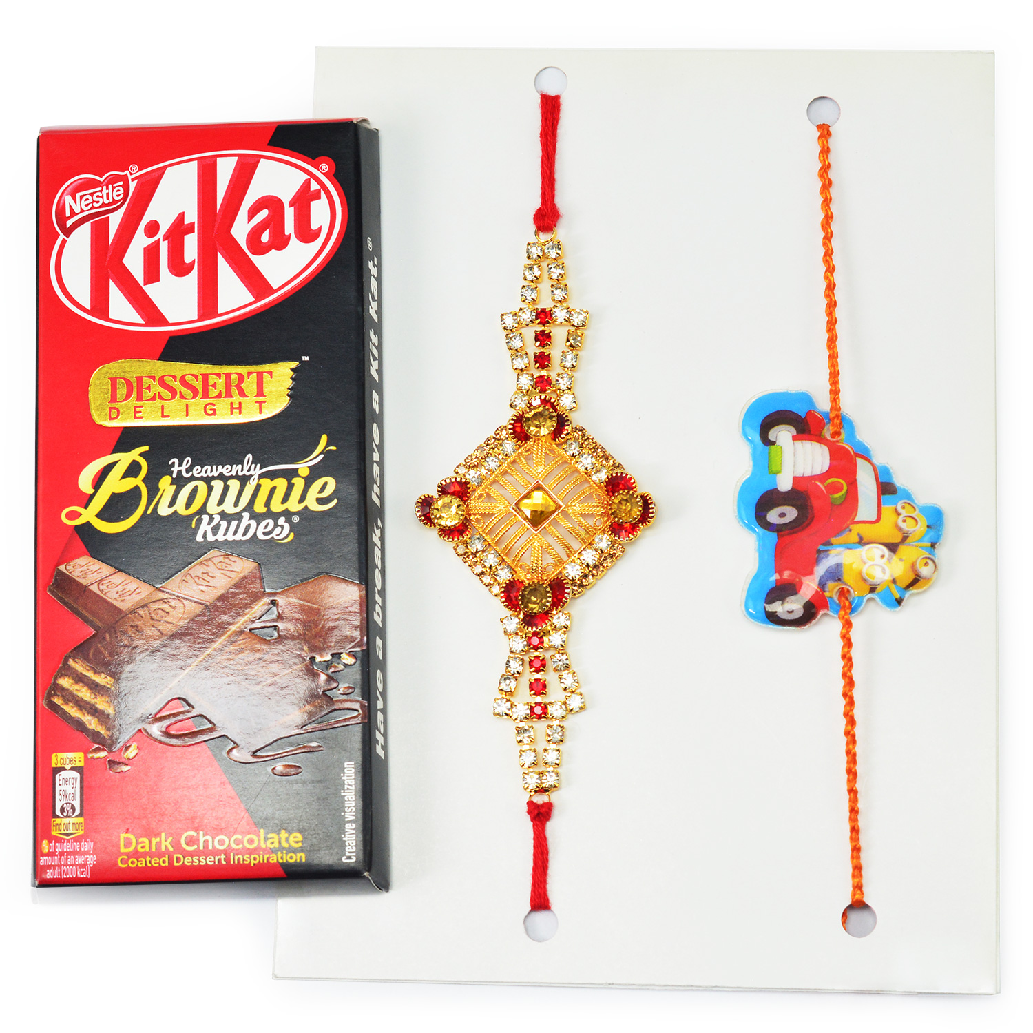 Kitkat Brownie Chocolate Small Pack with Kid and Jewel Bhai Rakhi