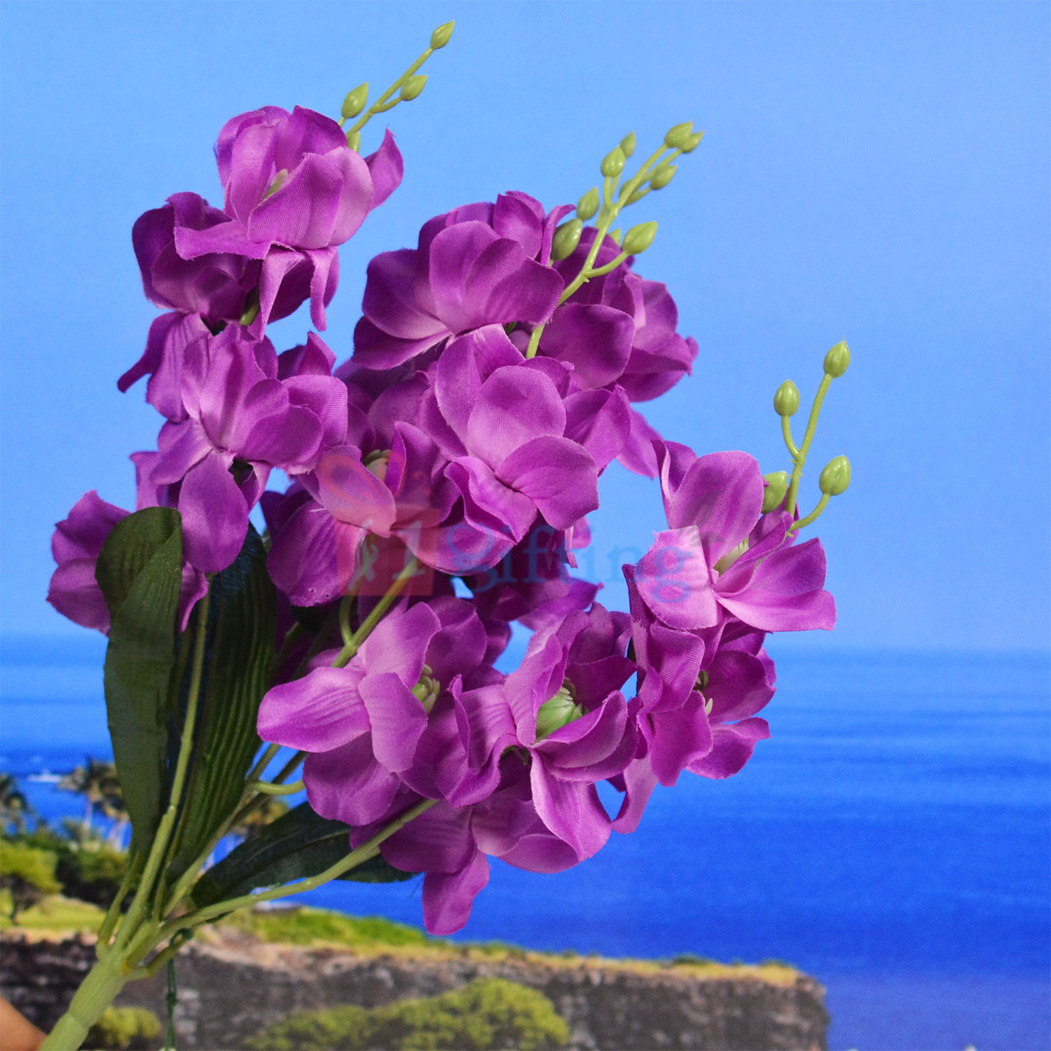 Amazing PurpleBuds Flower Decorative Artificial Plant