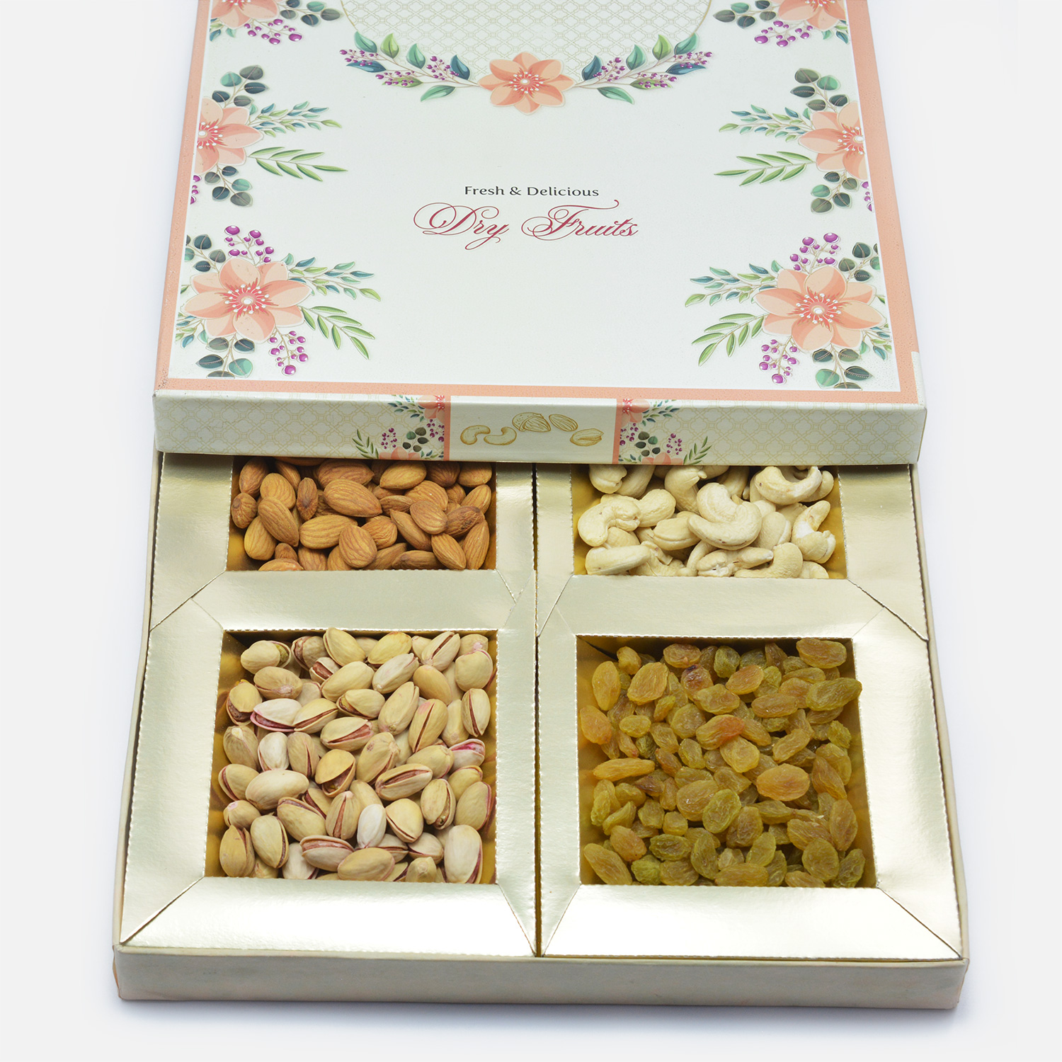 Traditional Taste of Dried Fruits - 4 Type of dry fruit box