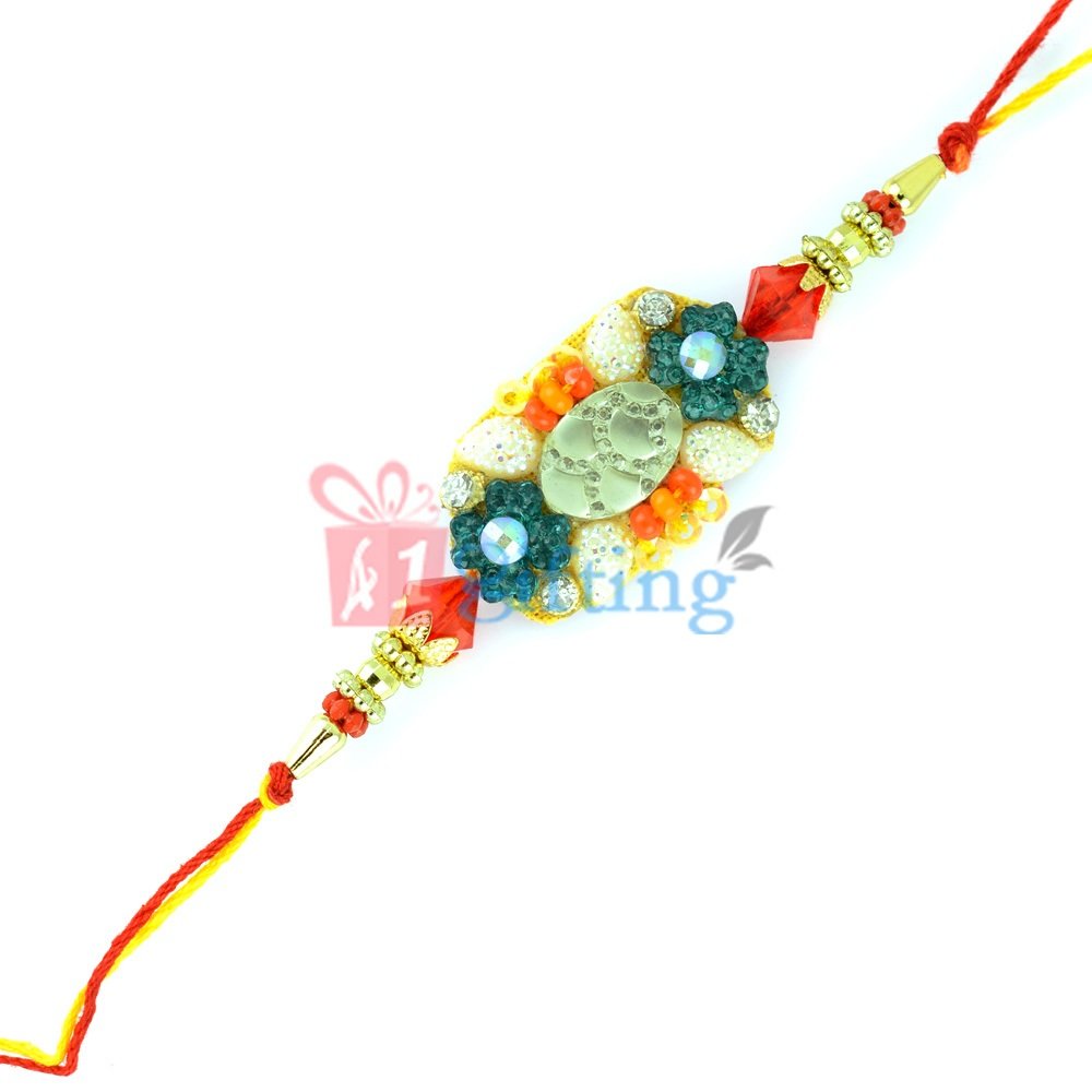 Unconditional Love of Siblings - Colorful Fancy Rakhi for Brother