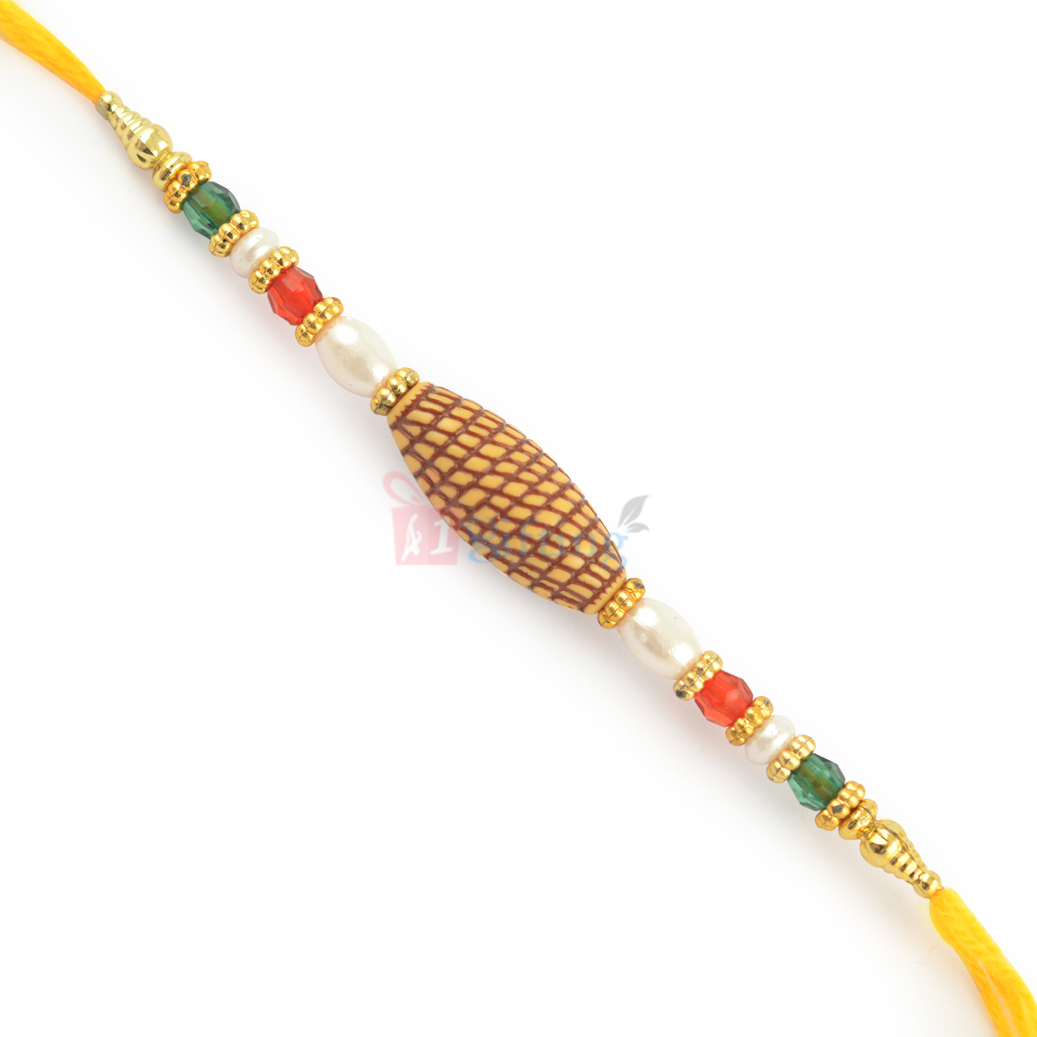 Sansui Bead and Pearl Combined Fancy Rakhi