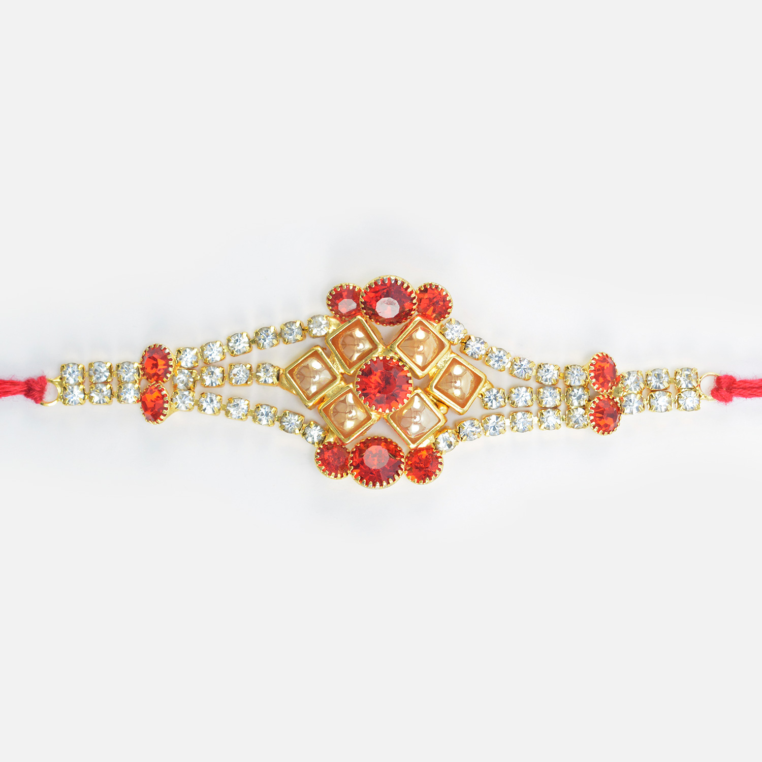 Jewel and Pearl Studded Marvelous Looking Amazing Rakhi for Brother