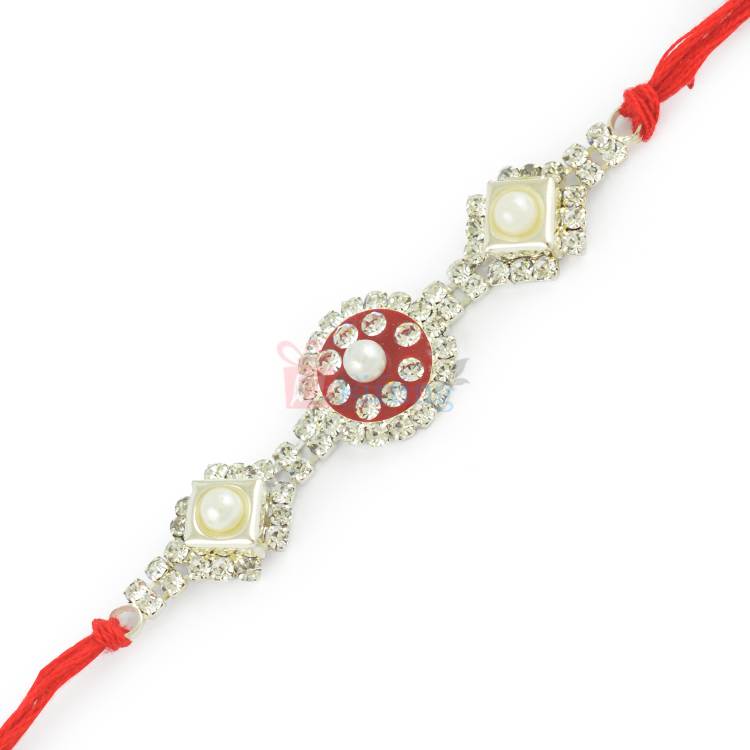Pearl and Lacquer Diamond Fancy Rakhi