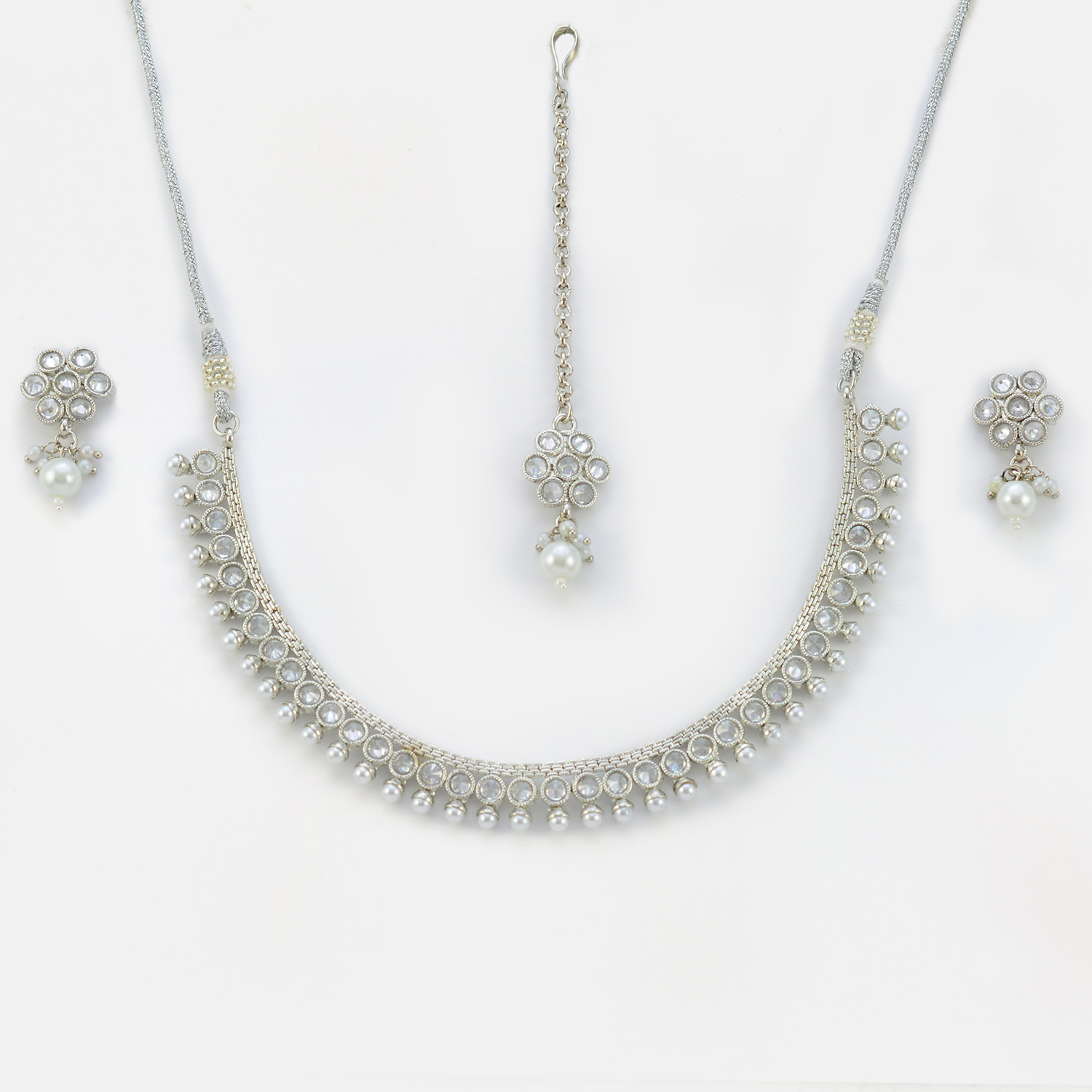 Lovely Designer Diamond Necklace Set
