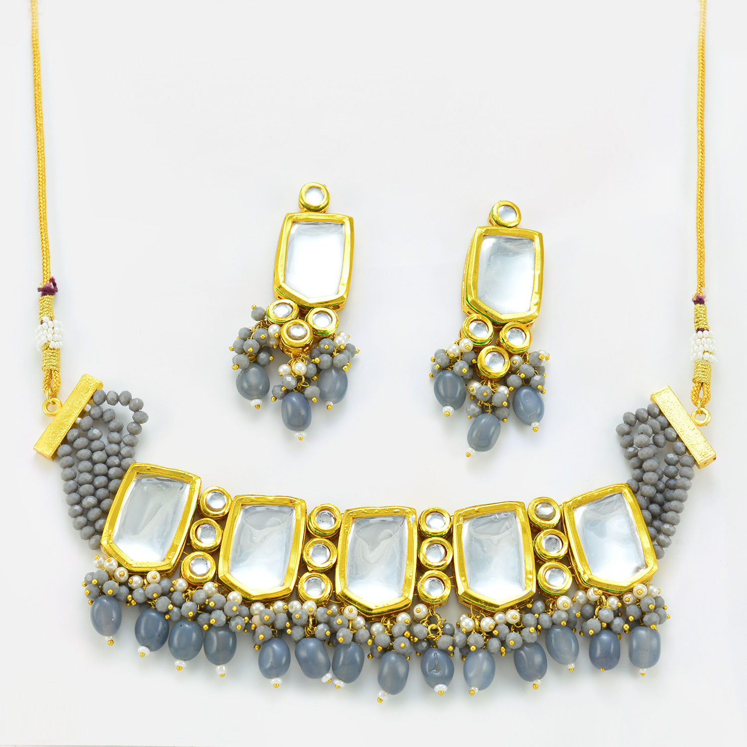 Good Looking Big Necklace With Beads and Jhumka