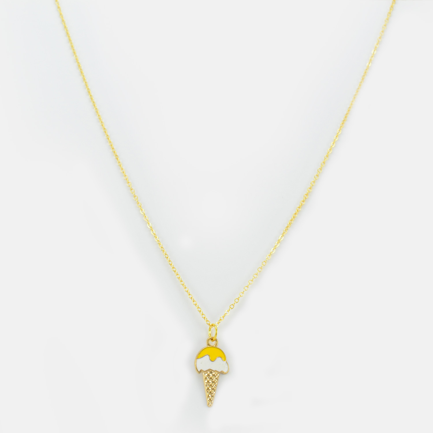 Icecream Style Gold Plated necklace Chain