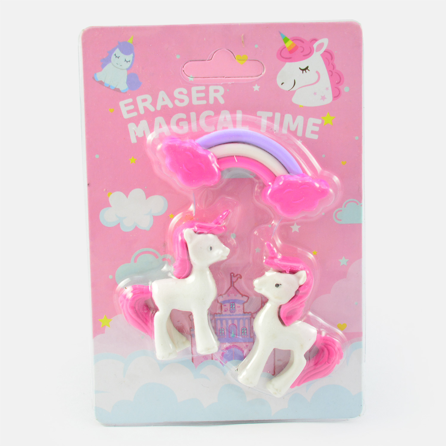Unicorn Style Eraser Tool Set of 6 Erasers
