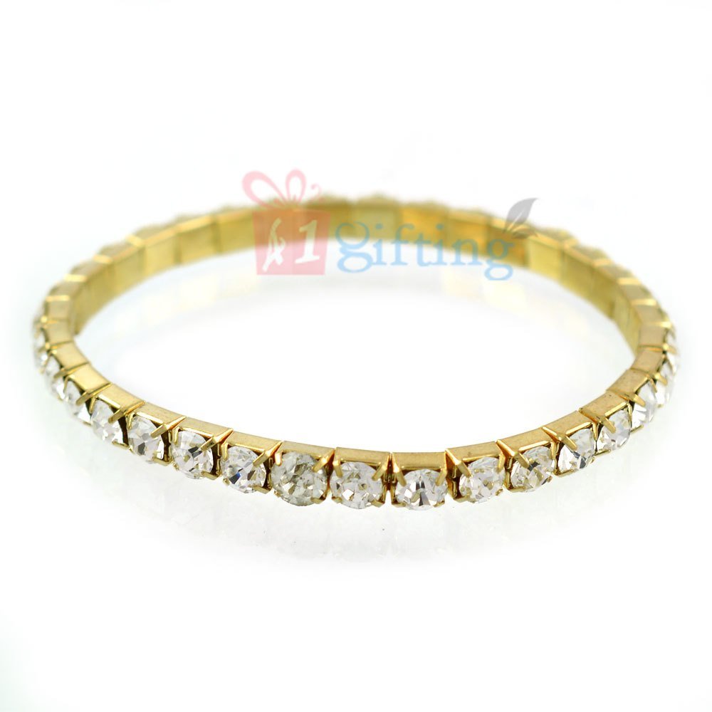 Diamond Golden Kangan Rakhi Bracelet