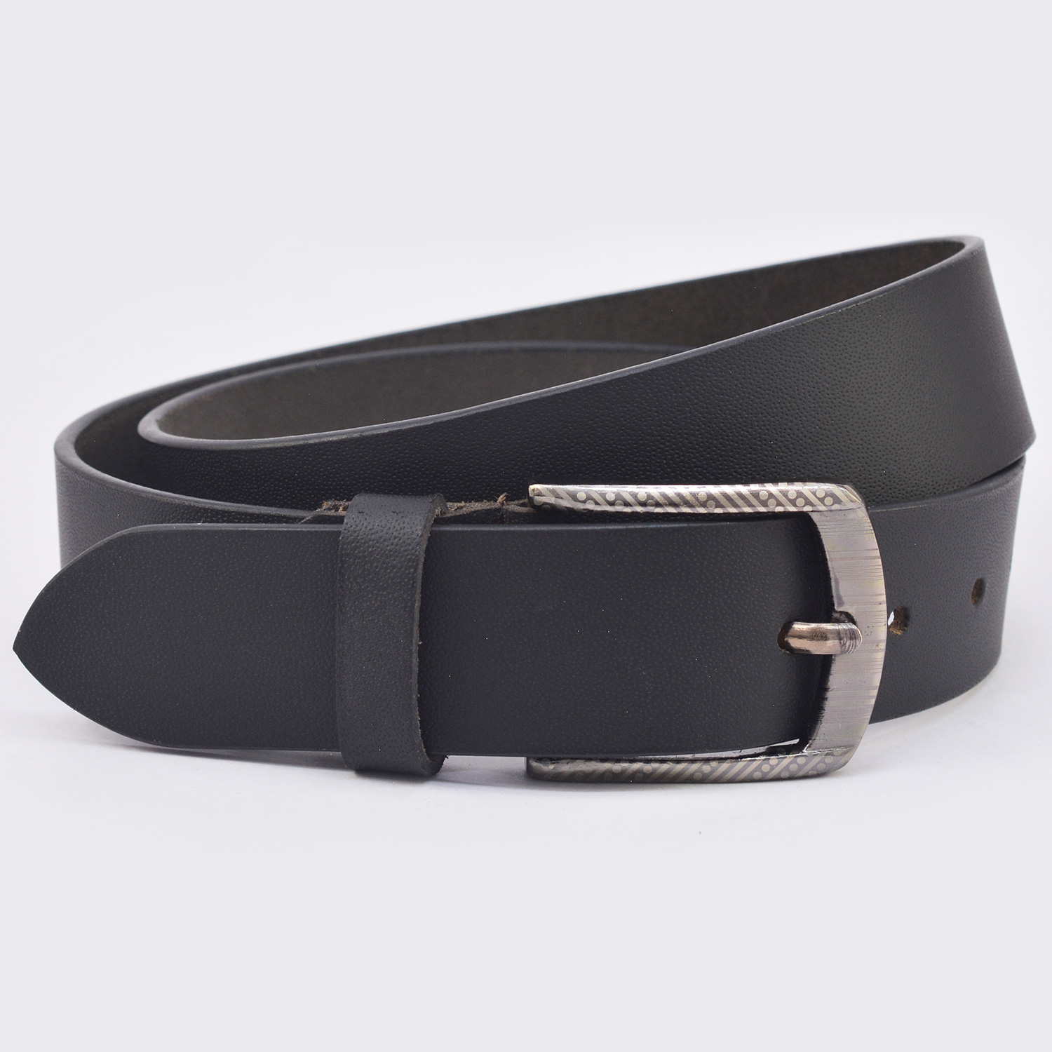 Black Color Simple and Attractive Mens Leather Belt