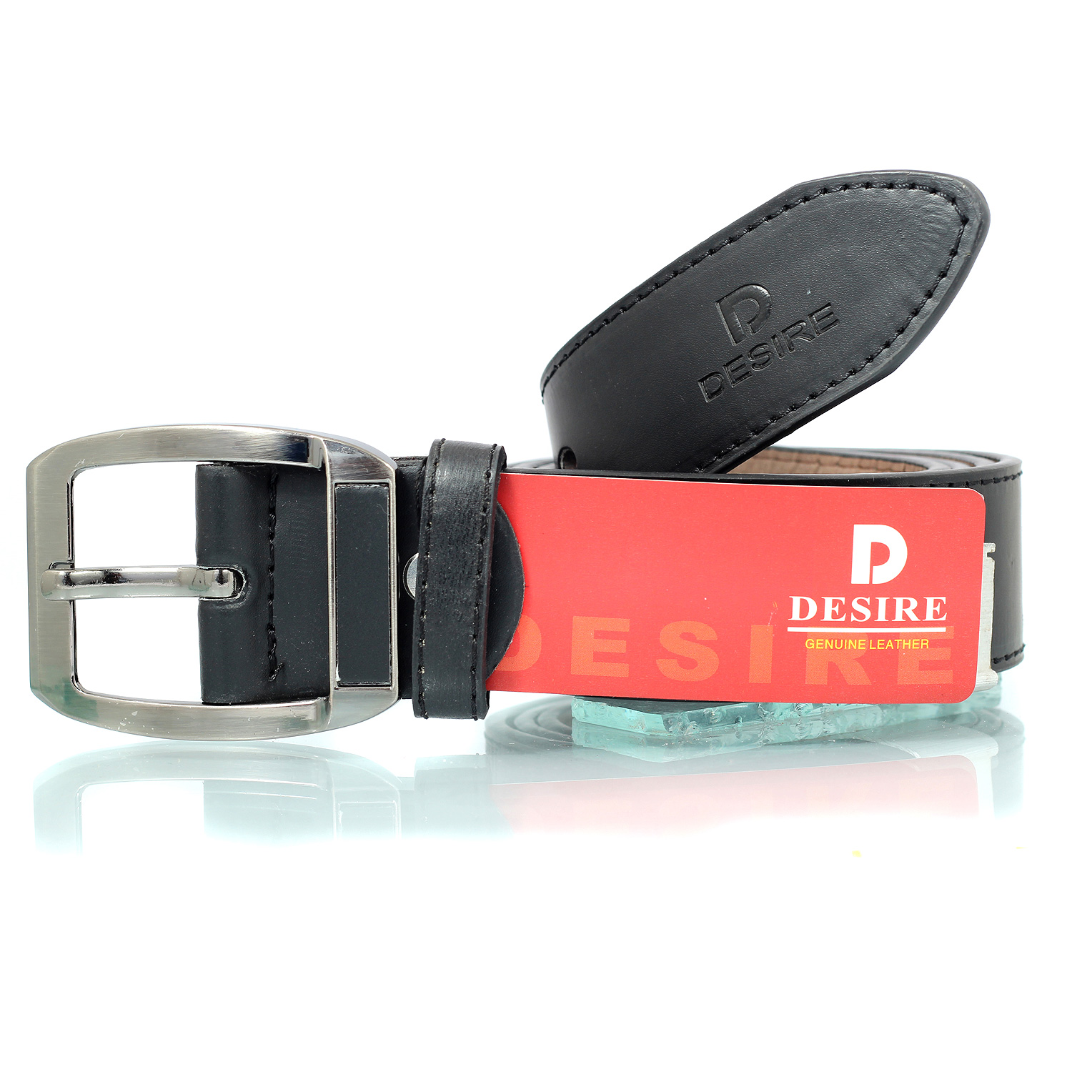 Desire pin buckle genuine leather belt