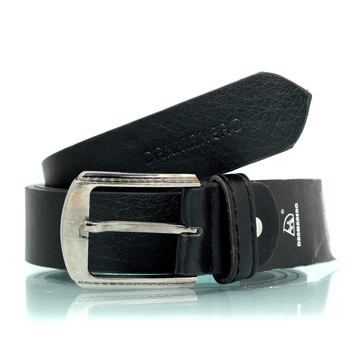 Newly designed textured leather belt with stylish buckle