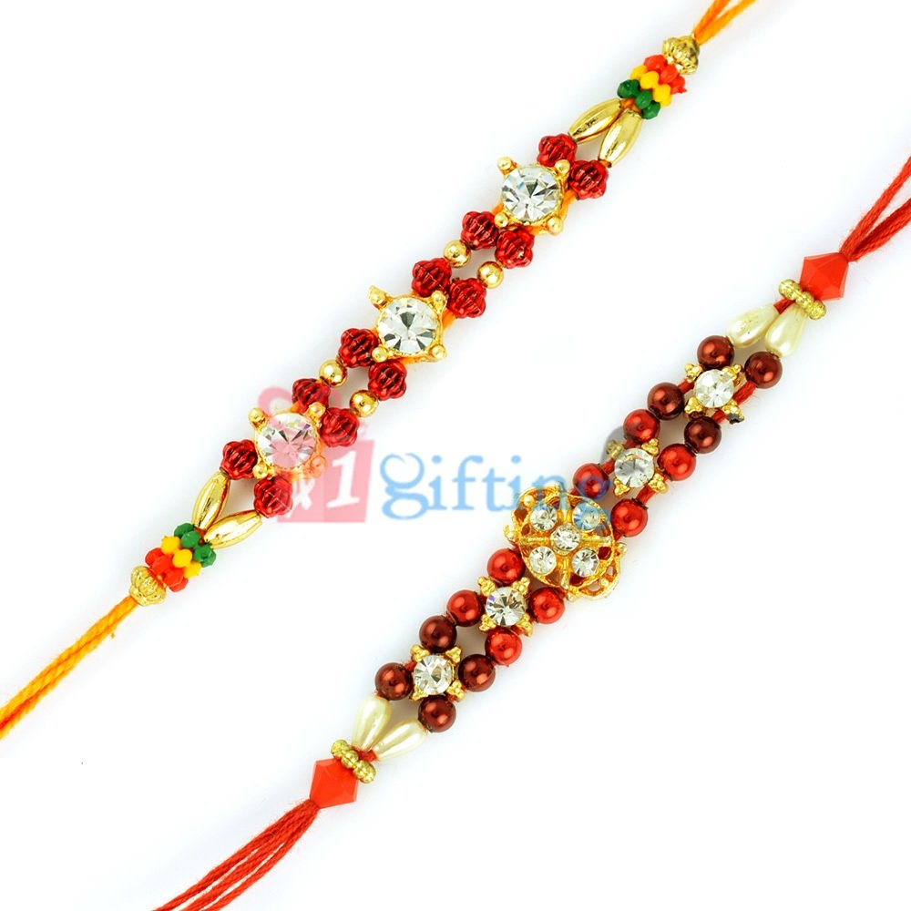 Fantastic 2 Rakhi Gift Set of Beads