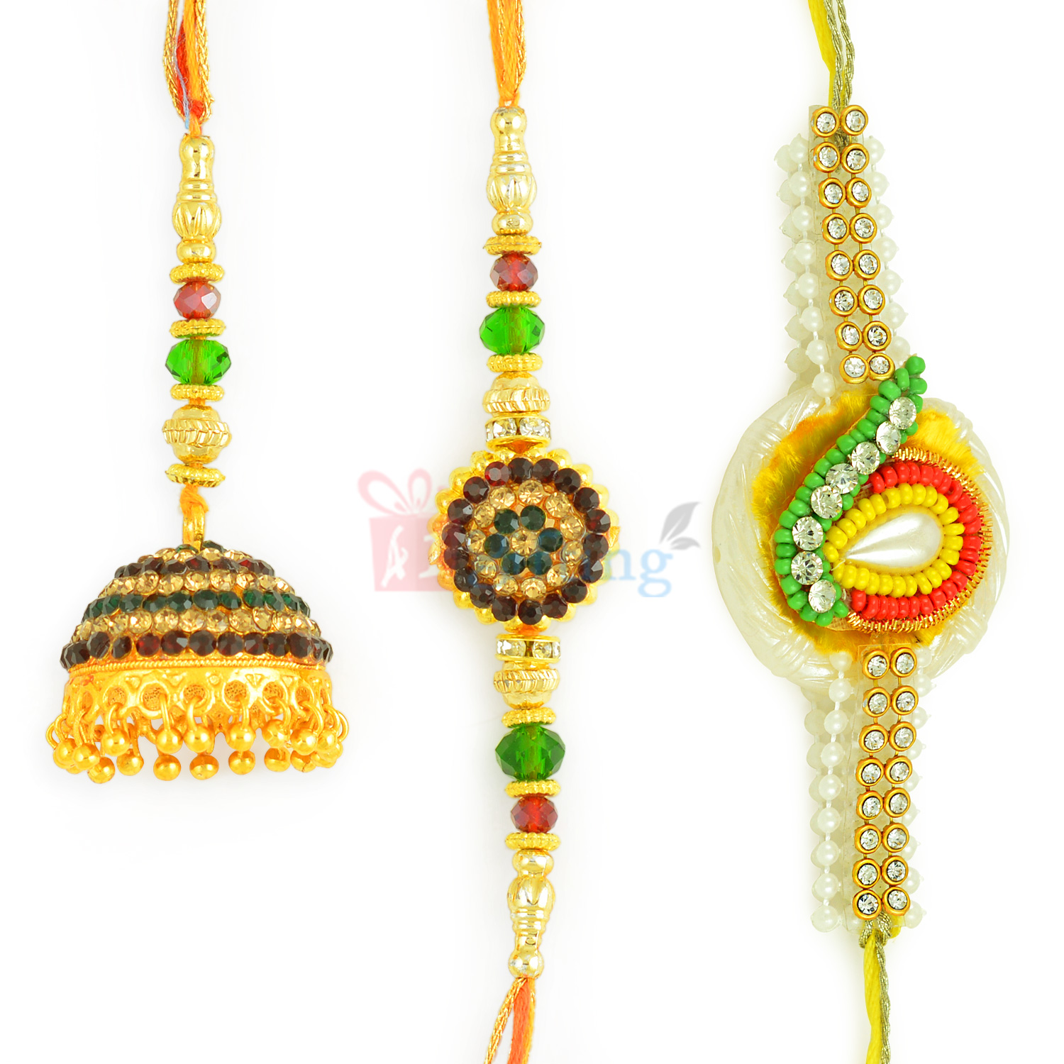 Exclusive Selection of Pearl and Golden Rakhis
