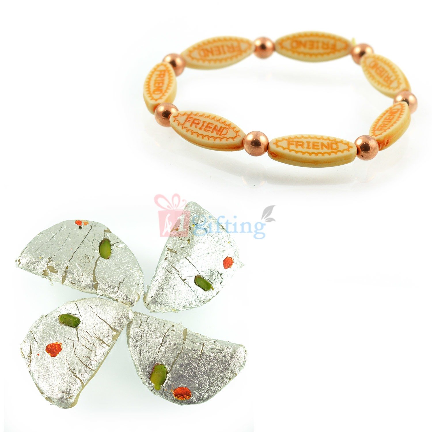 Kaju Gujia Sweet Gift with Friend Bracelet