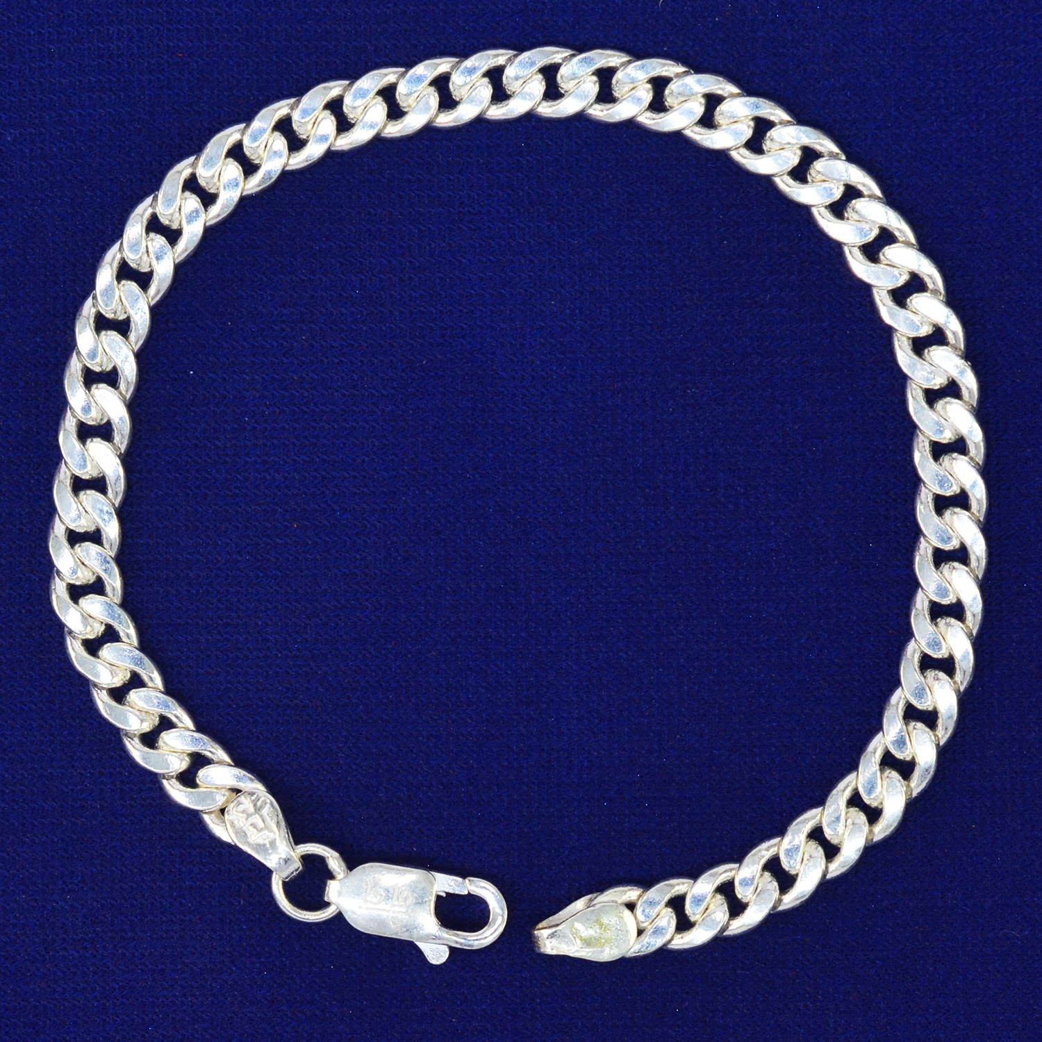 Bracelet Type Chain Pattern Pure Silver Rakhi - 14.6 Grams