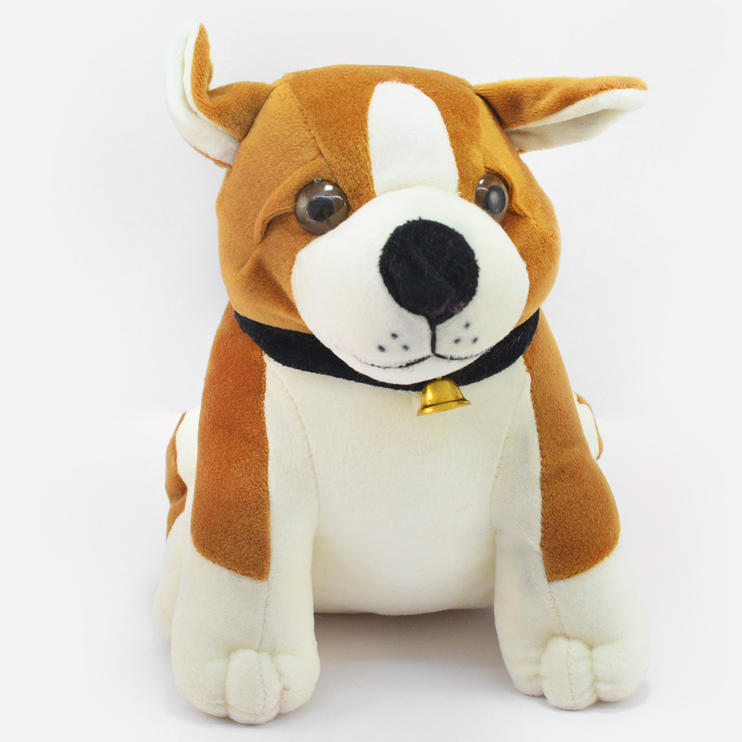 Soft Toy Brown and White Color Doggy Cartoon Kids Toy