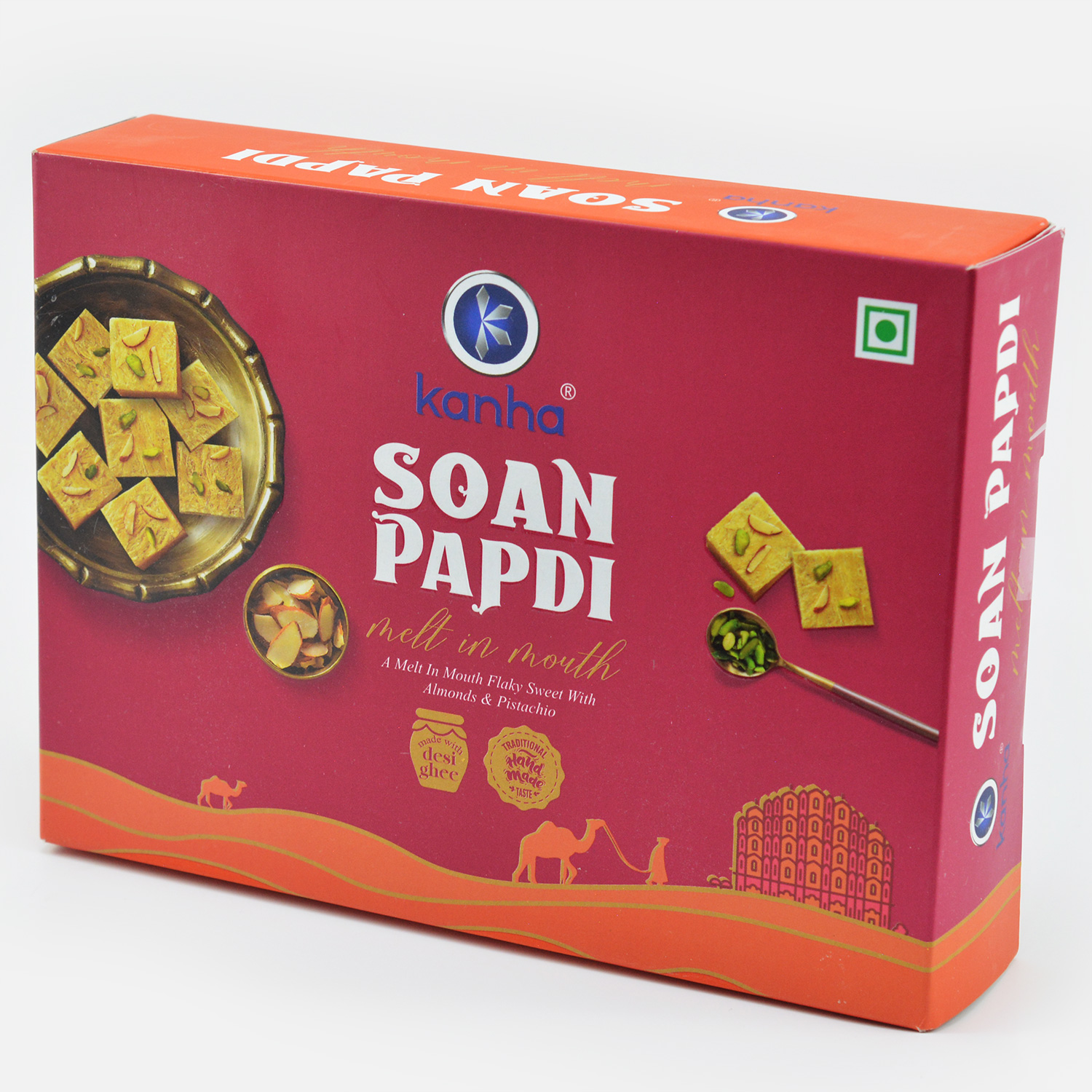 Kanha Brand New Pack of Soan Papdi 500 Gram