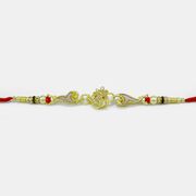 Auspicious Studded Diamonds OM Rakhi