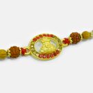Auspicious Kalash in Mid and Rudraksha Special Elegant looking Rakhi