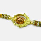 Swastika Crafted in Mid Round Shape Golden Ring Amazing Looking Brother God Rakhi