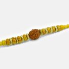 Sandalwood Beads Types Awesome Looking Liner Rudraksha Rakhi for Brother