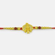 Shri Krishna Special Unique Design Beads Auspicious Rakhi for Brother