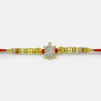 Auspicious Good Luck Tortoise Special Beaded Amazing Rakhi for Brother
