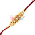 Four Om Diamond Designer Divine Rakhi