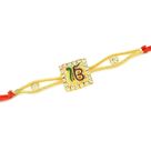 Beautiful Golden Meena work Ek Omkar Rakhi