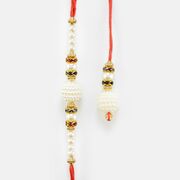 Beautiful Design of Pearls and Sparking Beads for Brother and Bhabhi
