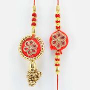 New Design Flower Shape Attractive Looking Marvelous Rakhis for Bhaiya and Bhabhi